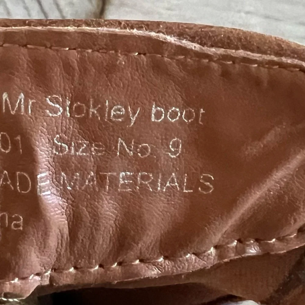 NWT Seven7 Mr. Stokley women’s 9 faux leather brown beaded ankle boots
